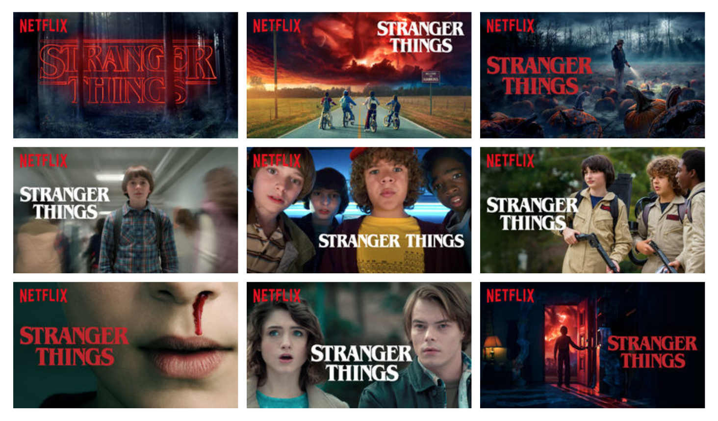 Netflix series Stranger Things and its algorithm in creating artworks