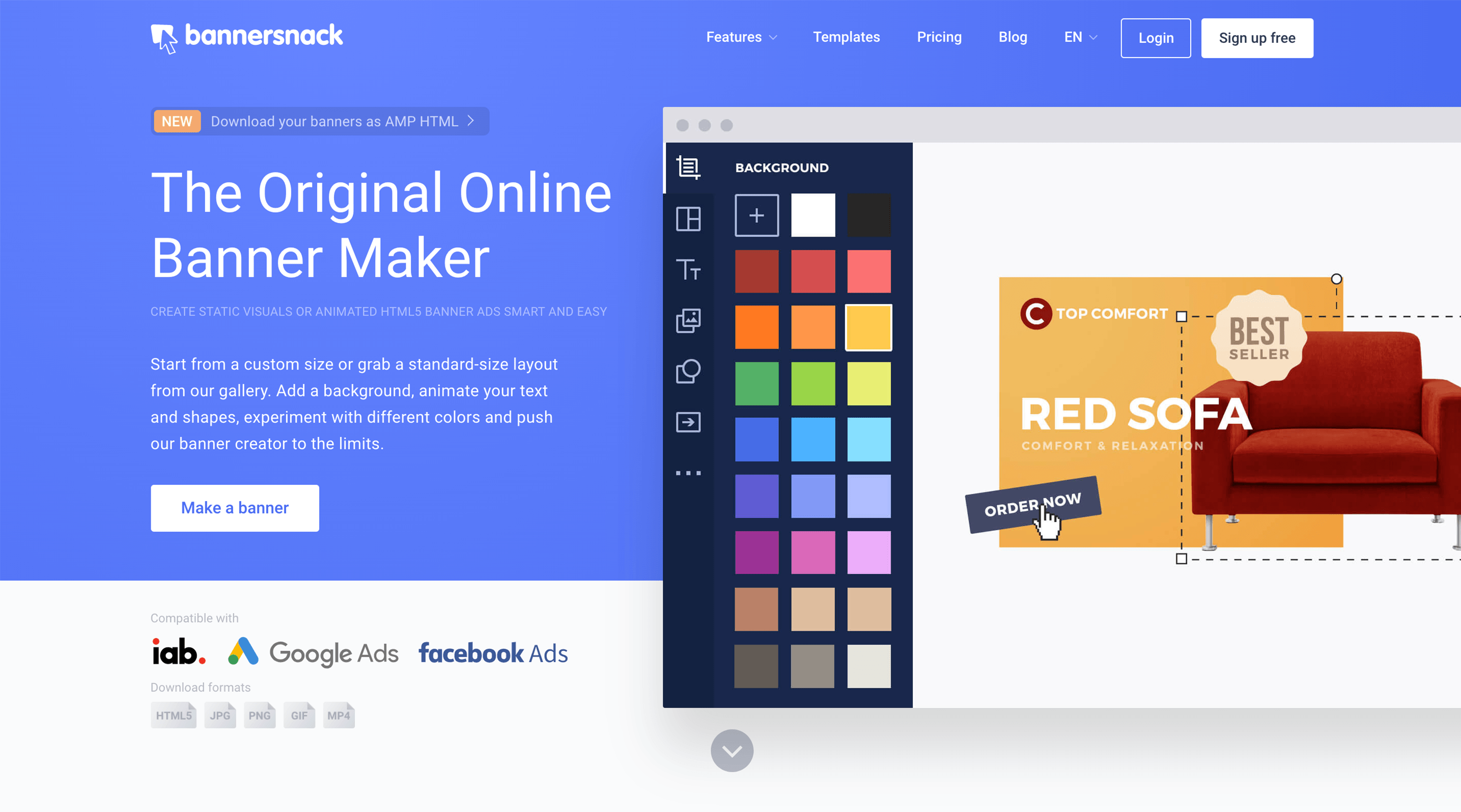 Online design tools Bannersnack