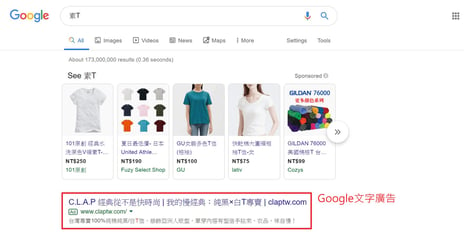 google文字廣告